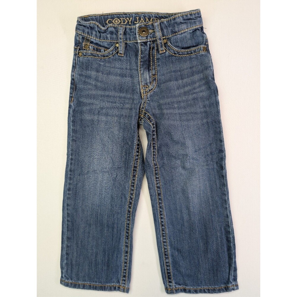 Cody James Toddler Boys Saguaro Jeans 4T Dark Wash Mid Rise Stretch Slim Bootcut